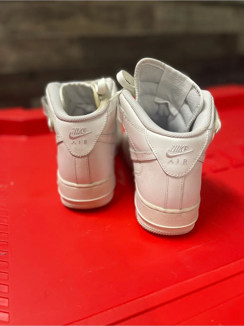 Nike White Kids High-Top Sneakers